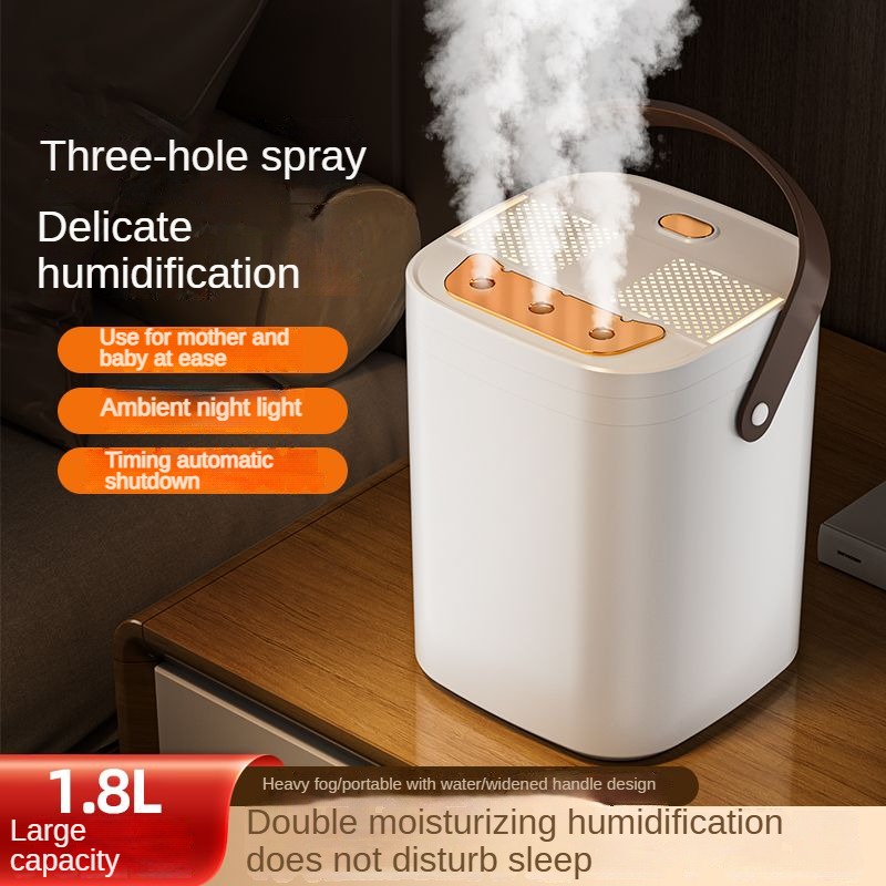 Electronics Gadgets For Home - 3ノズルナイトライト加湿器 1.8L大容量 デュアルフィルター アロマセラピーマシン USB 静音
