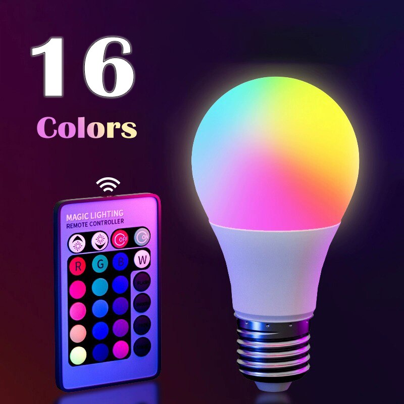 Electronics Gadgets For Home - E27 220V 16 色 RGB 電球