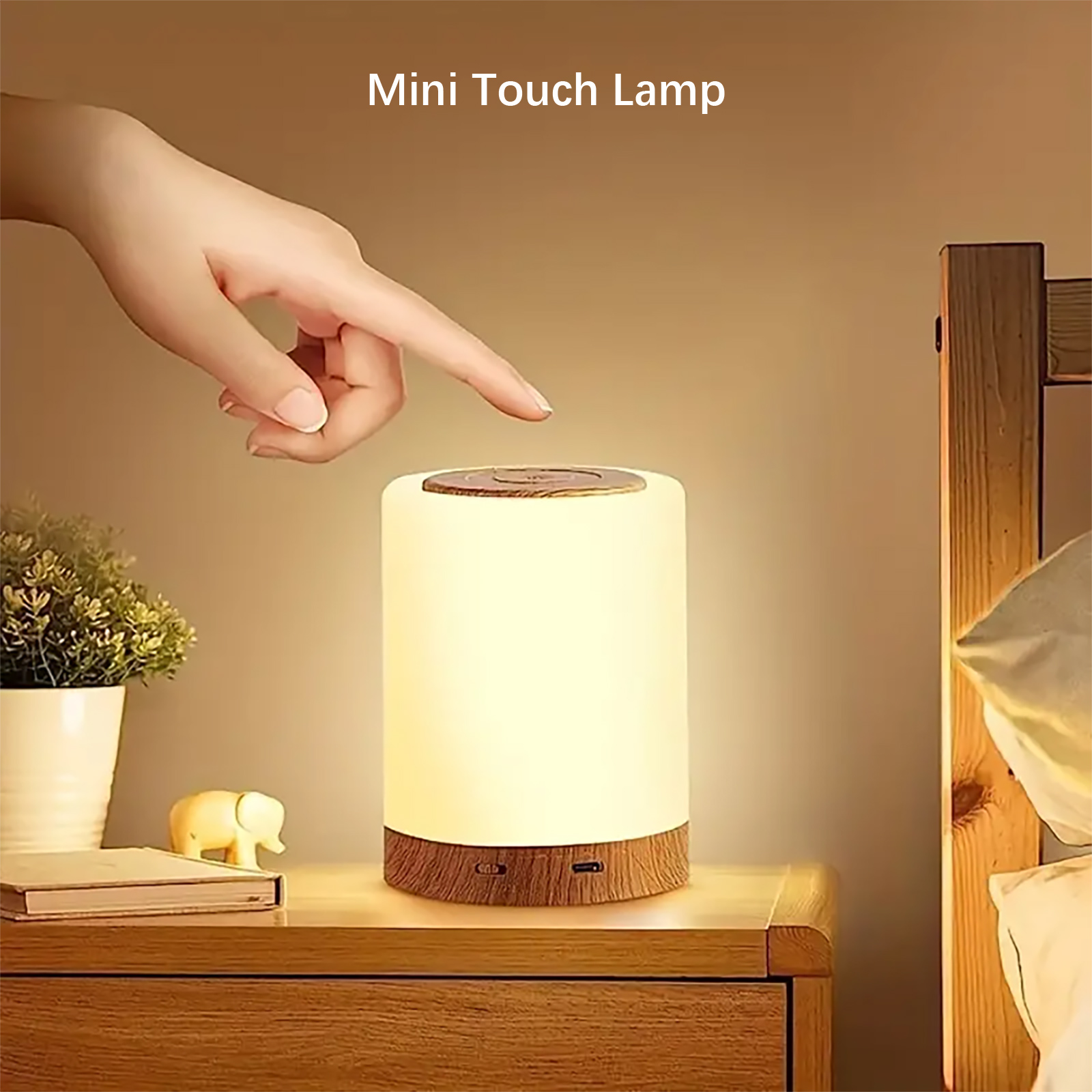 Rgb Desk Lamp Smart - スマートLEDナイトライト、ポータブルタッチコントロールテーブルランプ、USB充電式RGB変色ルームデコレーション、子供部屋キャンプデコレーション用