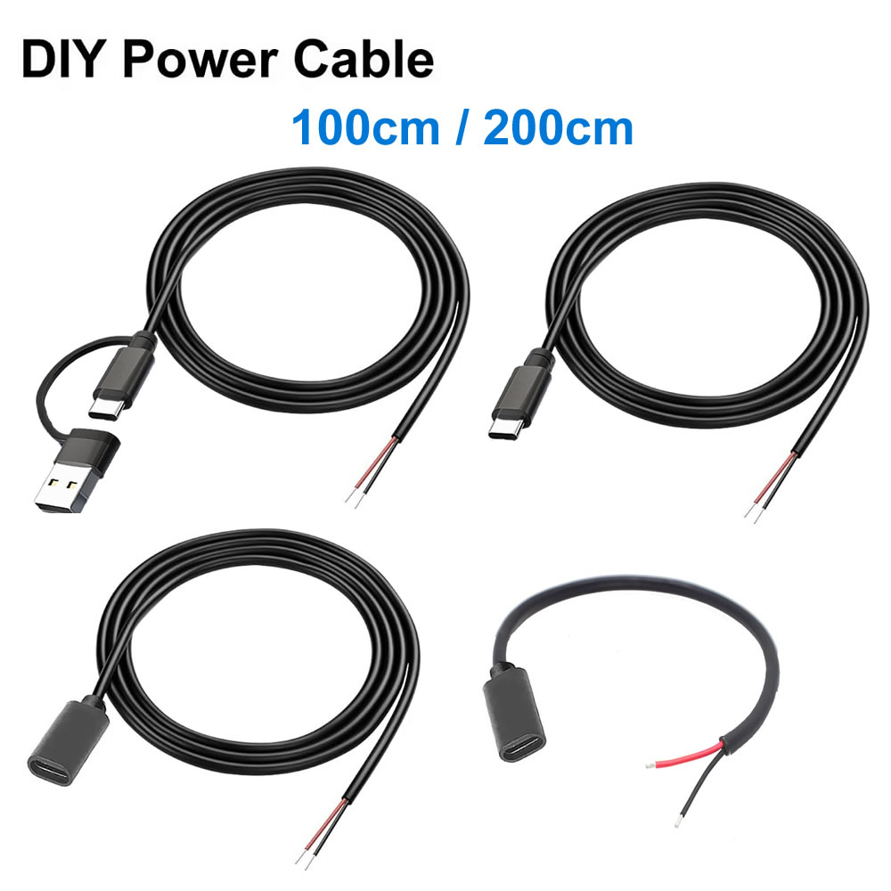 Electronics Repair Gadgets - DC 2 ピン電源ケーブル USB とタイプ C