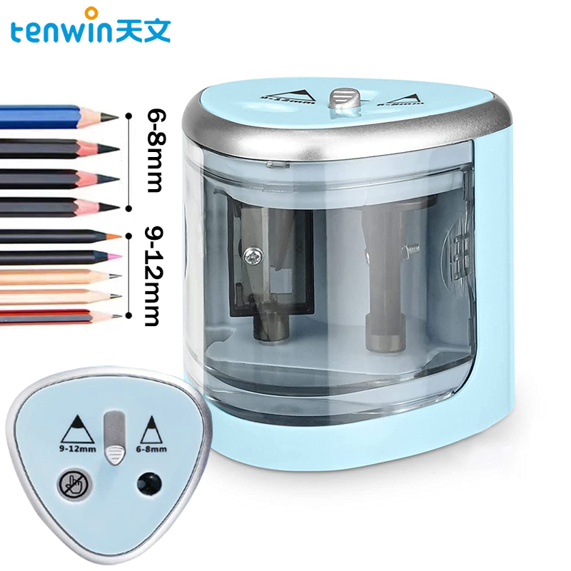 Electronics Gadgets For Home - Tenwin 新 2 穴電動自動鉛筆削りスイッチ鉛筆削りホームオフィス学用品文具アート