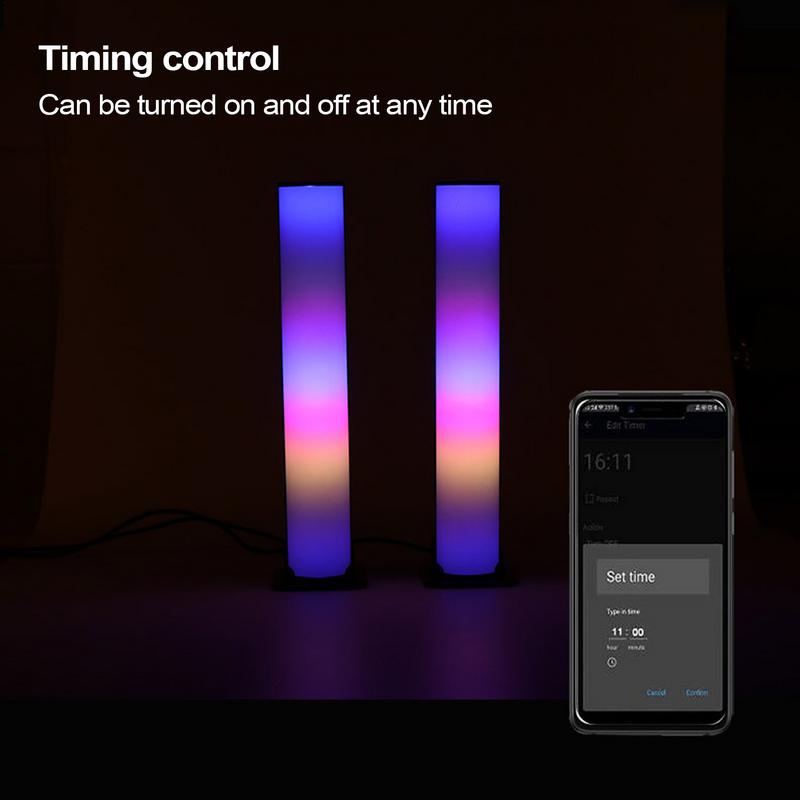 Rgb Desk Lamp Smart - インテリジェントRGB装飾ランプ,LEDアンビエントライト,音声制御,ゲーム,映画,集まり,デート,PC用