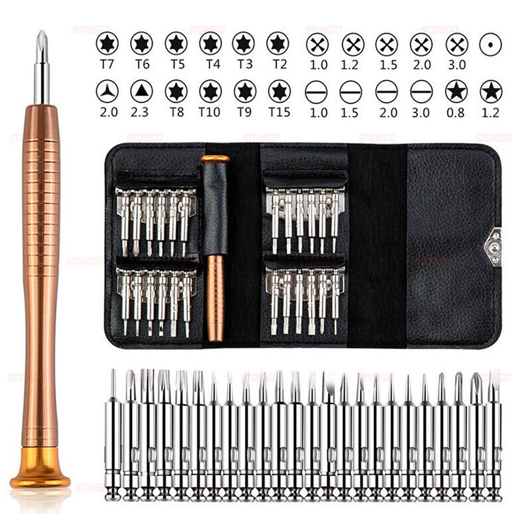 Diy Electronics Gadgets - 25 in 1精密ドライバーセット多機能トルクスドライバービット修理ツールキット、携帯電話、タブレットPC、ラップトップ、時計、眼鏡、電子機器、カメラ、ゲーム機、DIY修理用ハードウェアハンドツール