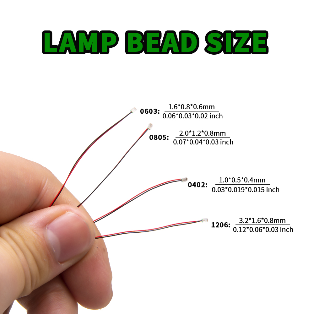 Diy Electronics Gadgets - 10 ピース/セットマイクロ LED ランプチップ 3V 事前はんだ付け済み
