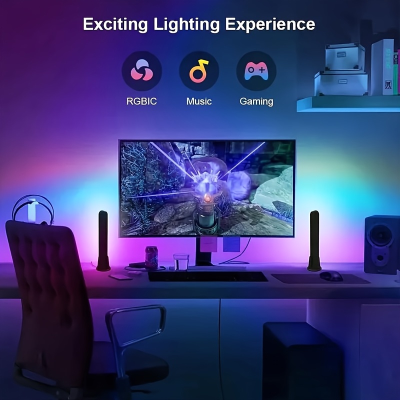 1pc コンピュータデスクトップ装飾ライト RGB スマート - Rgb Desk Lamp Smart のレビューと価格
