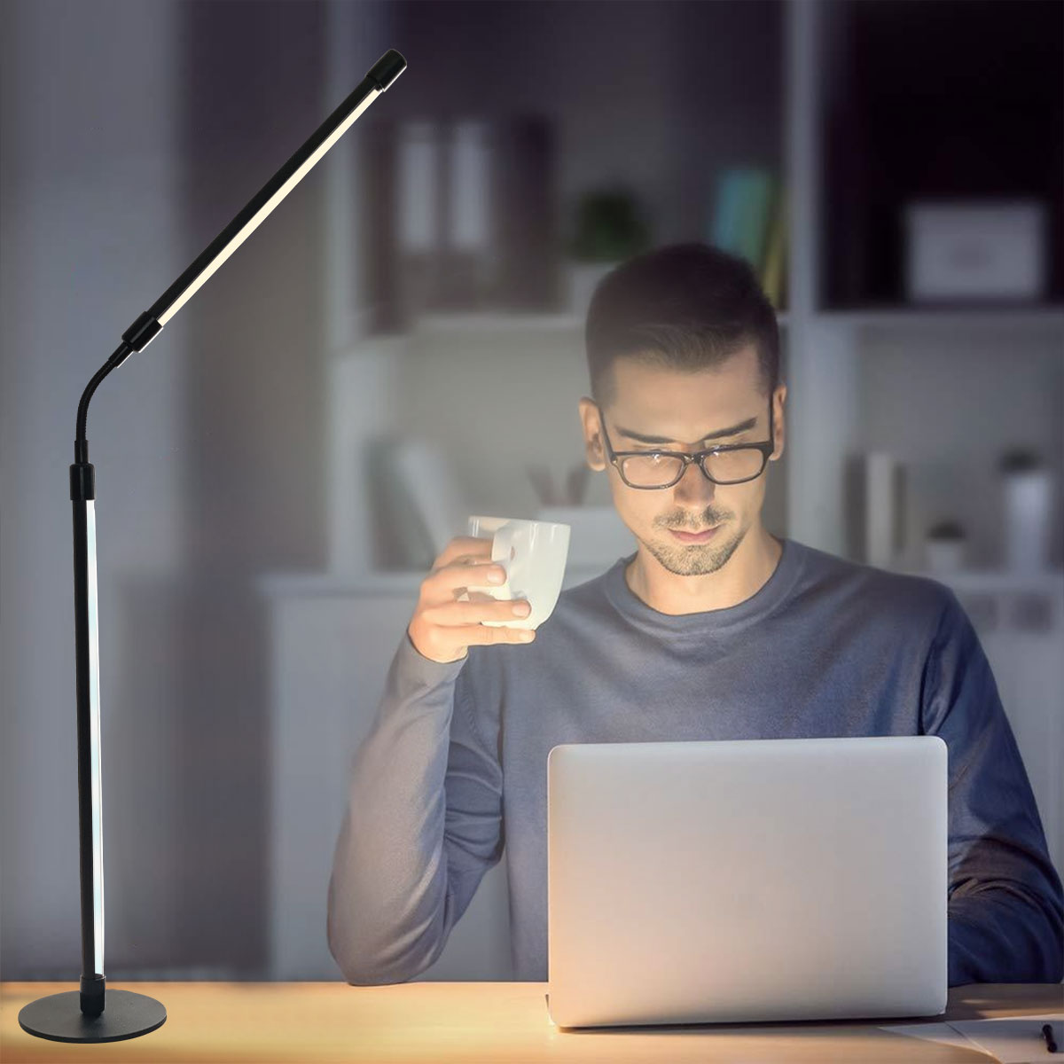 スマートRGBカラーチェンジLEDデスクランプ、多機能カラー - Rgb Desk Lamp Smart のレビューと価格