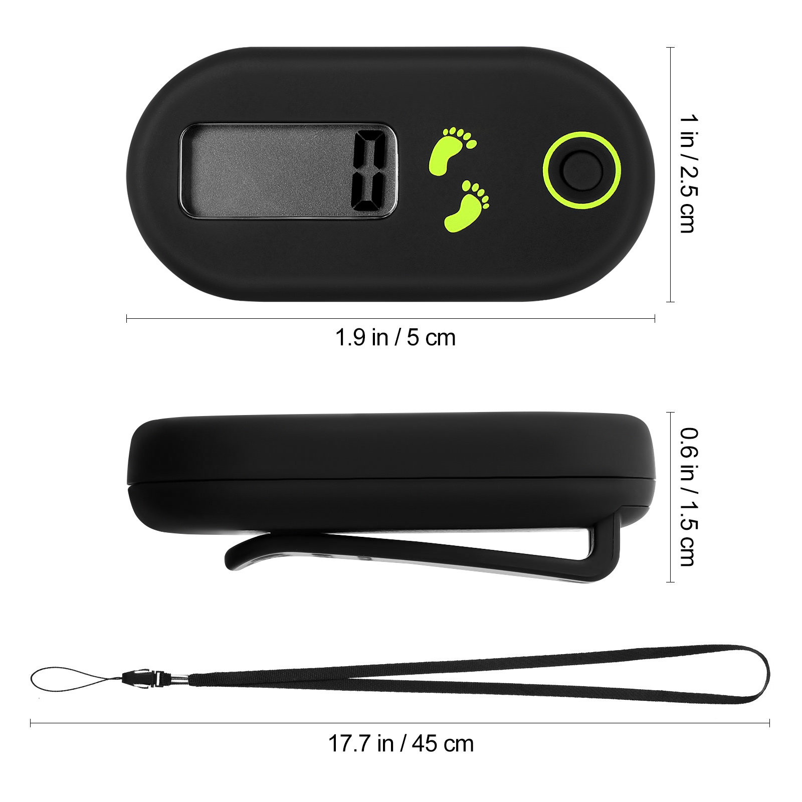 電子歩数計 ポータブル歩数計 ミニウォーキング歩数計 歩数カ - Electronics Gadgets For Home のレビューと価格