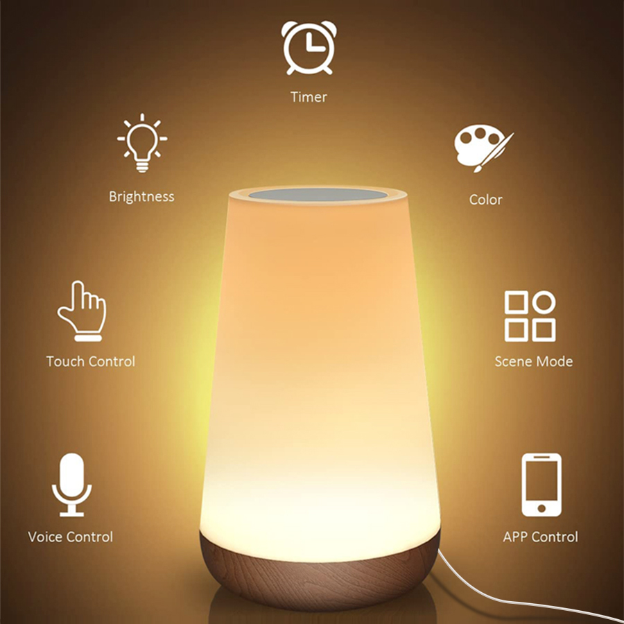 Tuya-インテリジェントテーブルランプ,調光可能なアプリケ - Rgb Desk Lamp Smart のレビューと価格