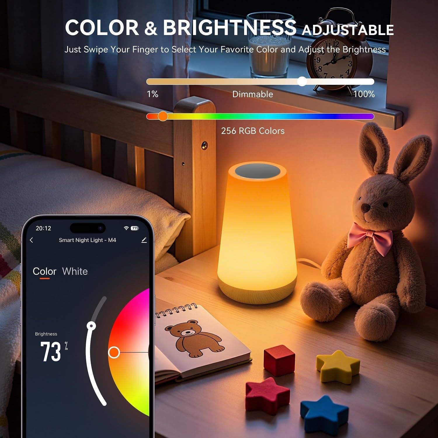 USB充電式Tuya WiFiスマートテーブルランプ調光可能 - Rgb Desk Lamp Smart のレビューと価格