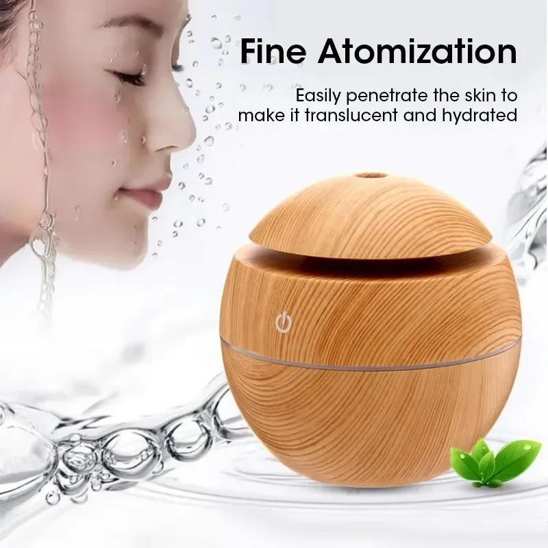 ミニ木目調超音波 USB 加湿器とエッセンシャル オイル デ - Electronics Gadgets For Home のレビューと価格