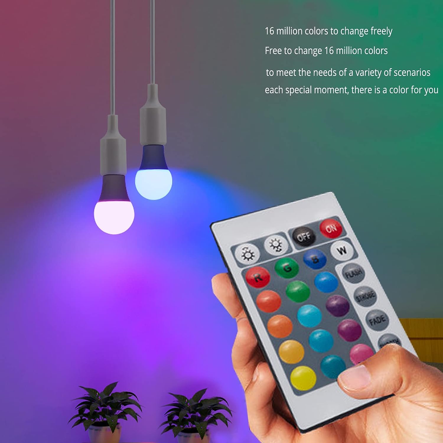 E27 220V 16 色 RGB 電球 LED マルチカラ - Electronics Gadgets For Home のレビューと価格