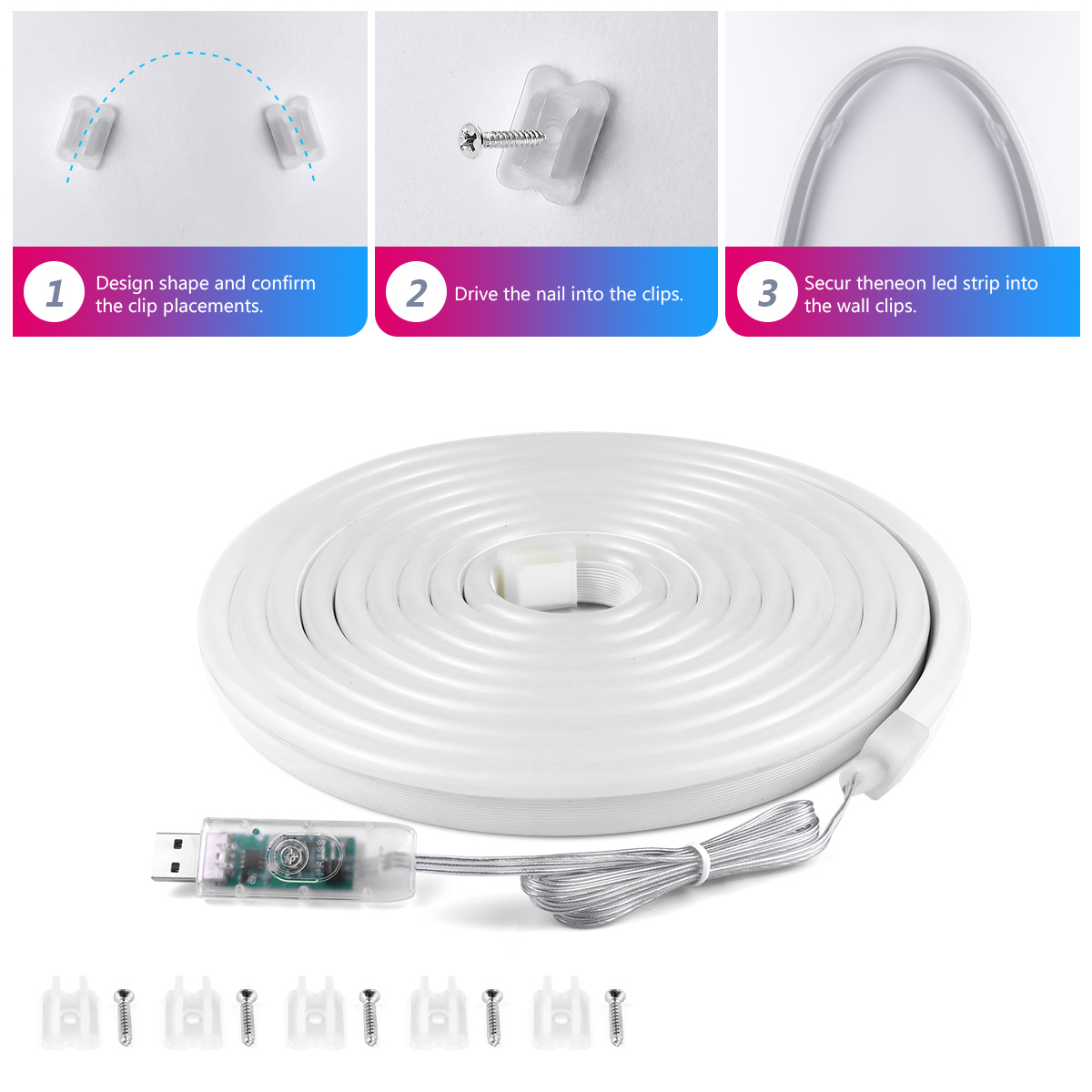 RGBインテリジェントLEDストリップライト,ネオンライト, - Rgb Desk Lamp Smart のレビューと価格