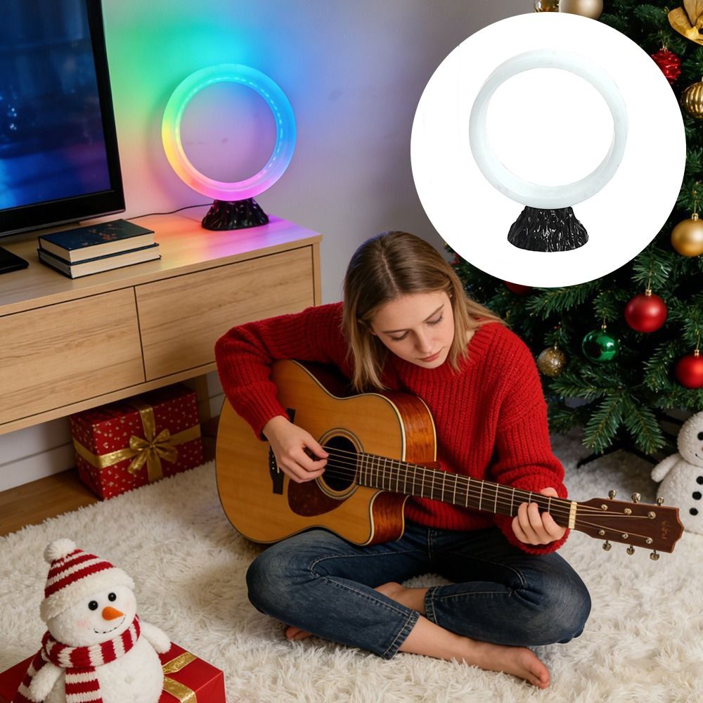 RGBカラーチェンジングRGBスマートテーブルランプ、円形デ - Rgb Desk Lamp Smart のレビューと価格