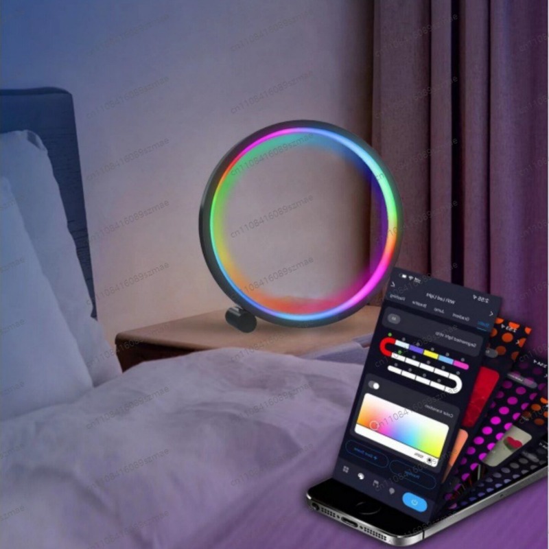RGBデスクトップアンビエントライトクリエイティブスマートデ - Rgb Desk Lamp Smart のレビューと価格