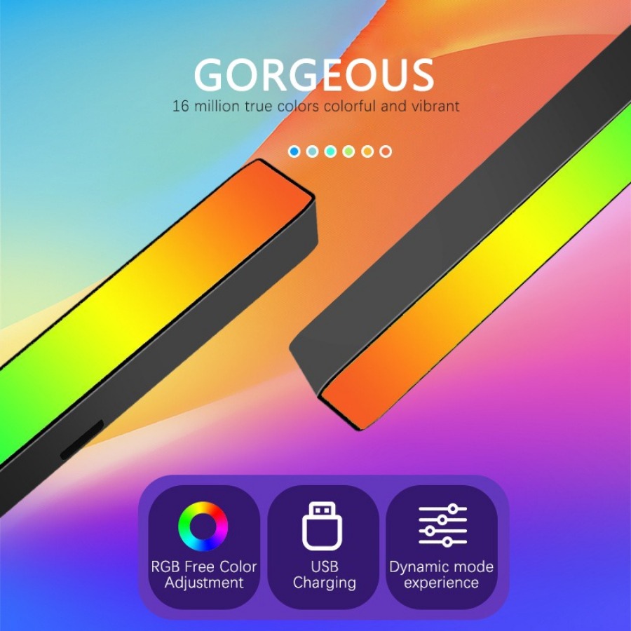 スマートTuya RGBゲーミング雰囲気ライト WIFI対応 - Rgb Desk Lamp Smart のレビューと価格