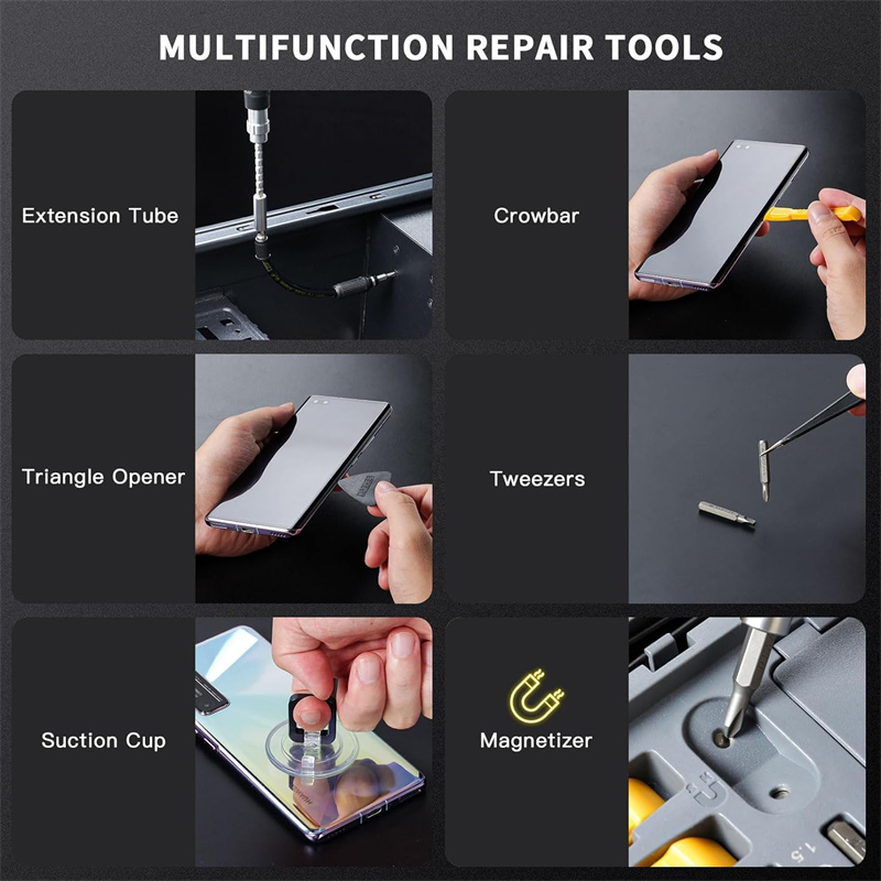 145 in 1精密ドライバーセット、プロ用電子機器修理ハン - Electronics Repair Gadgets のレビューと価格