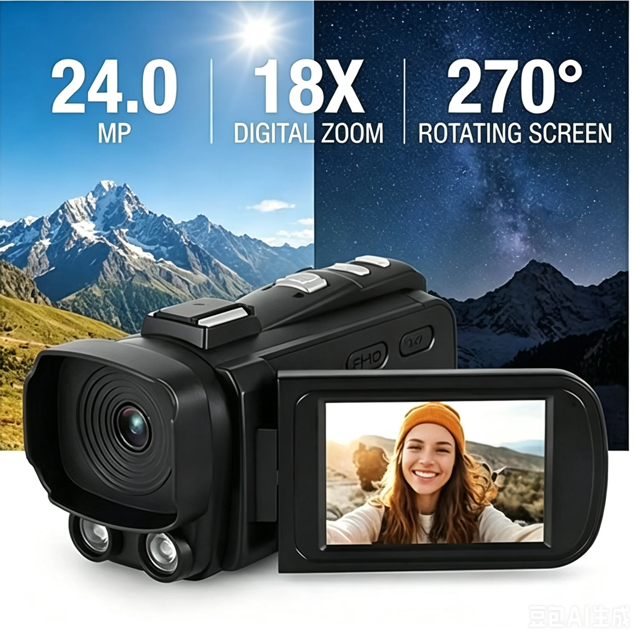 1080PフルHDデジタルカメラビデオカメラ赤外線ナイトビジ - Electronics Gadgets For Home のレビューと価格