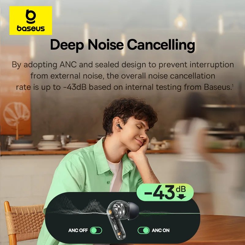 Baseus Bass EP10/BP1 NC -43dBノ - Earbuds Anc Wireless のレビューと価格