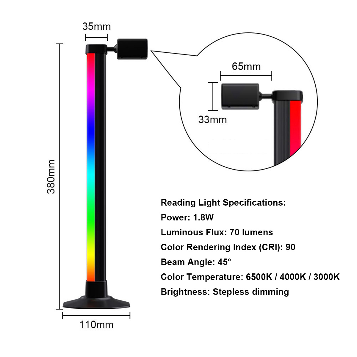 スマートライトバー LED RGB 音楽同期 アプリ制御 U - Rgb Desk Lamp Smart のレビューと価格