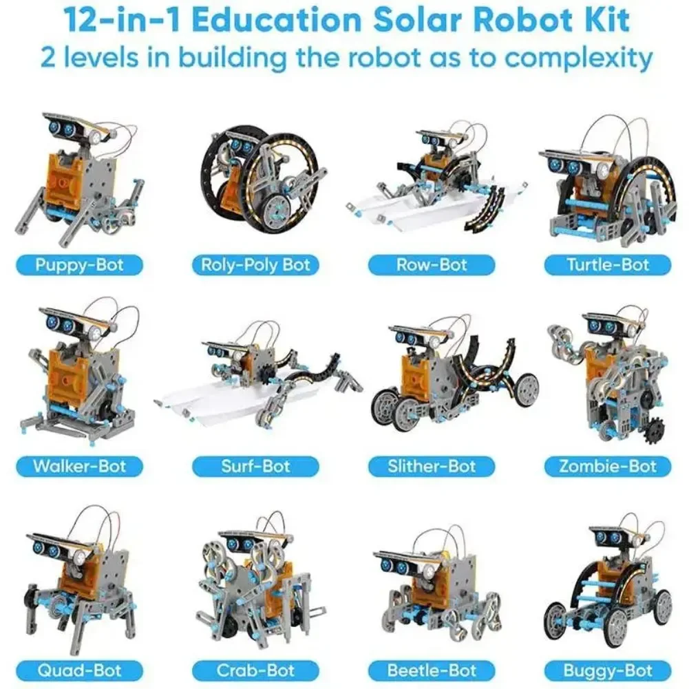 13 in 1 ソーラーロボット科学キット DIY ビルディ - Diy Electronics Gadgets のレビューと価格